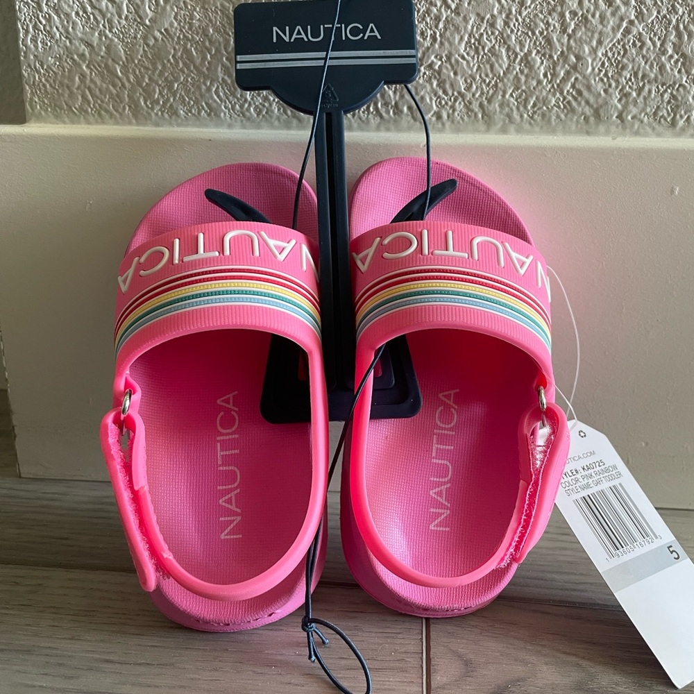 Nautica Pink Sandals with Ventilation Holes